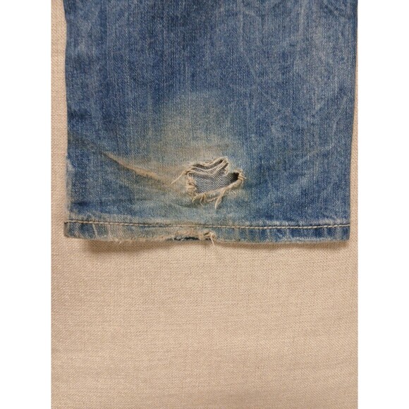 Rock Revival Men's VICTOR Straight Denim Jeans Size 36 Light Wash Distressed - Picture 16 of 16